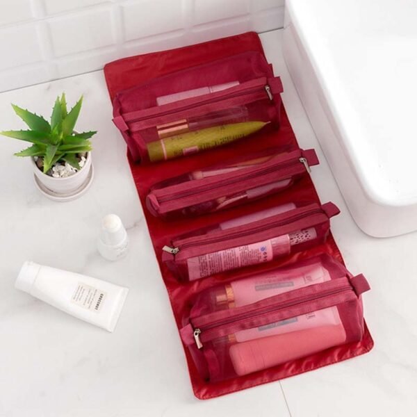 Travel Makeup Bags Washing Toiletry Waterproof Nylon Travel Organizer Bag Kits Storage Bags Unisex Women Cosmetic 3