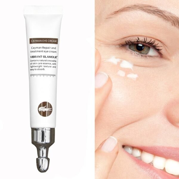 VIBRANT GLAMOUR Hyaluronic Acid Eye Cream Serum Crocodile Repair Eye Cream Anti wrinkle Age Remover Dark