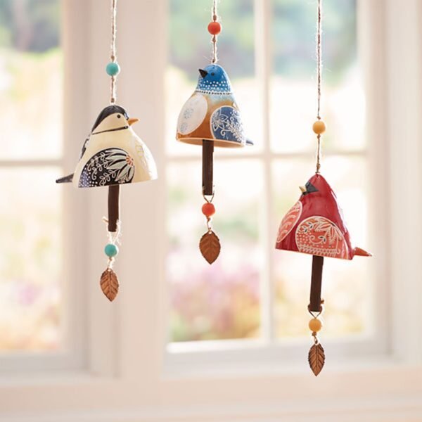 Bird Song Bell Bird Wind Chime For Wall Window Door Wind Bell Hanging Ornaments Vintage Home 2