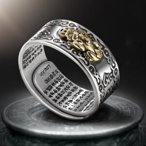 Buddhist Jewelry Women Men s Gift Creative Exquisite Ring Domineering Pixiu Feng Shui Amulet Wealth Good