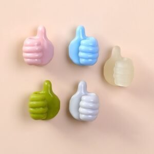 Creative Punch Free Hooks Bathroom Kitchen Hooks For Towel Plug Data Cable Wall Hooks Soft Silicone