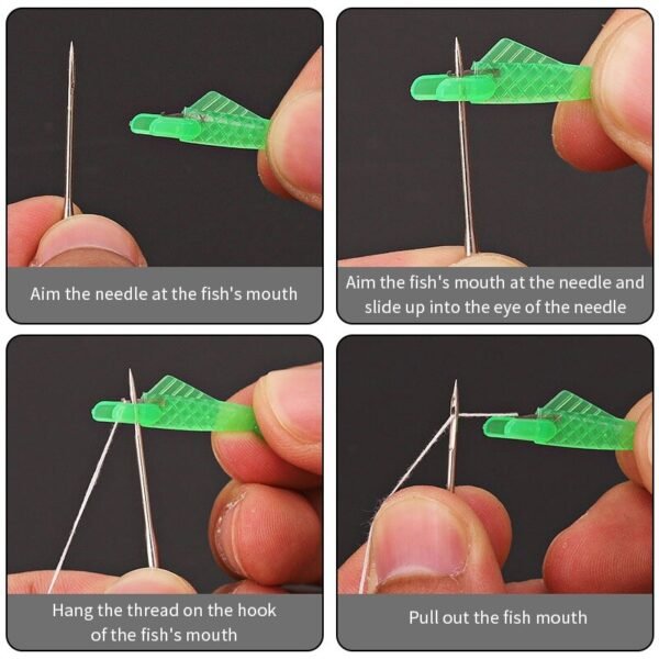 Fish Type Quick Needle Threader Sewing Machine Needle Threader Needle Changer Stitch Insertion Tool Threader Sewing 4