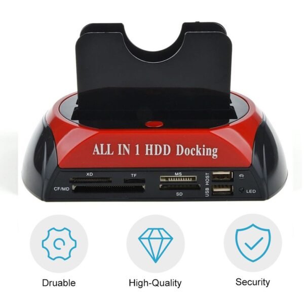 Multifunctional HDD Docking Station Dual USB 2 0 2 5 3 5 Inch IDE SATA External 3