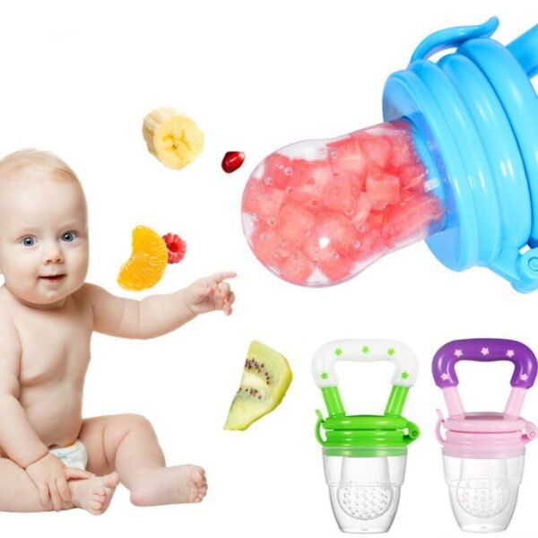1PC Baby Teether Nipple Fruit Food Mordedor Silicona Silicone Teethers Safety Feeder Bite Food Teether BPA 1