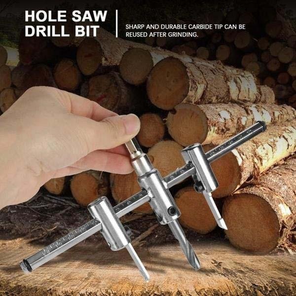 30mm 300mm Adjustable Aircraft Type Hole Opener Circle Hole Cutter Cut Tool Hole Saw Drill Bit 1