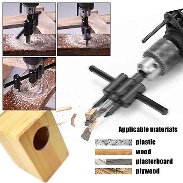 30mm 300mm Adjustable Aircraft Type Hole Opener Circle Hole Cutter Cut Tool Hole Saw Drill Bit 2