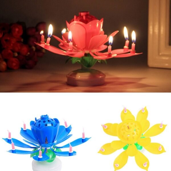 Flower Shaped Birthday Candle Cake Candles Multicolor Cake Decors Party Joke Xmas Gift