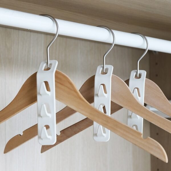 Hanger Connection Clothes Hook Clothes Hook Wall Hanging Multi Piece Household Cabinets Folding Storage Holder Behind 4