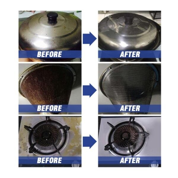 Kitchen Oil Stain Cleaner Rust Remover Degreaser Multi Purpose Bubble Foam Clean 4