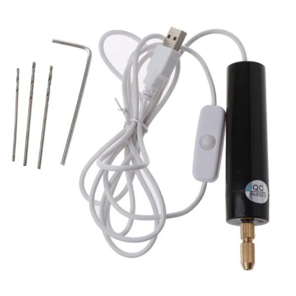 Mini Electric Drill Handheld Drill Bits Kit Epoxy Resin Jewelry Making Wood Craft Tools 5V USB