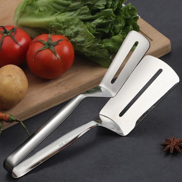 Stainless Steel Barbecue Tongs Fried Steak Shovel Fried Fish Spatula Shovel Non Stick Grilling Clamp Kitchen 1