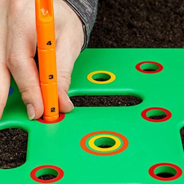 1PC Green Seeding Spacer Plant Seed Spacing Template for Square Foot Gardening to Reduce Weeds Water 2