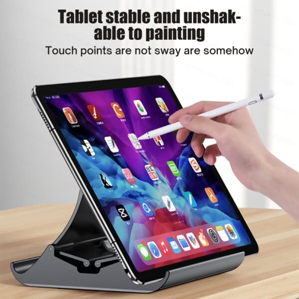 2 in 1 Vertical Laptop Stand For MacBook Air Pro Holder Non slip Silicone Foldable Bracket 3