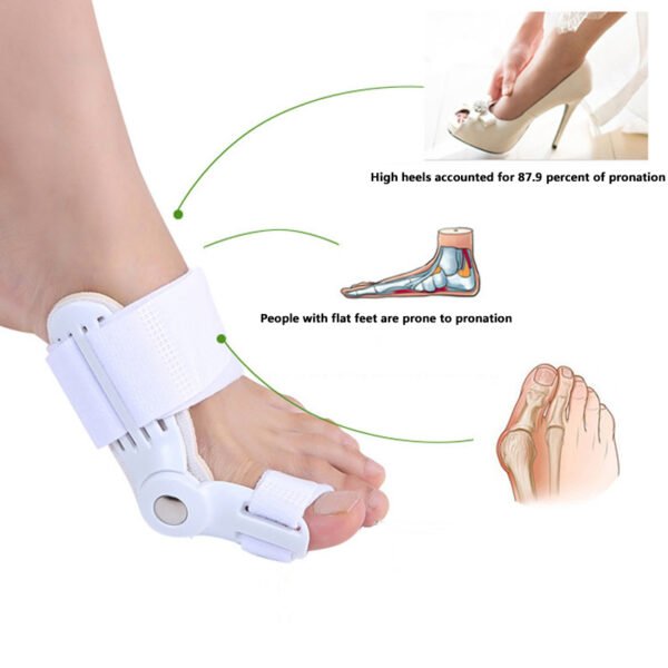 2Pcs Hallux Valgus Corrector Bunions For Toes Corrector Foot Finger Separator Toe Separator Foot Care Haluksy 1