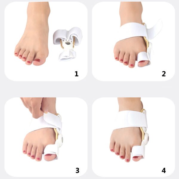 2Pcs Hallux Valgus Corrector Bunions For Toes Corrector Foot Finger Separator Toe Separator Foot Care Haluksy 3