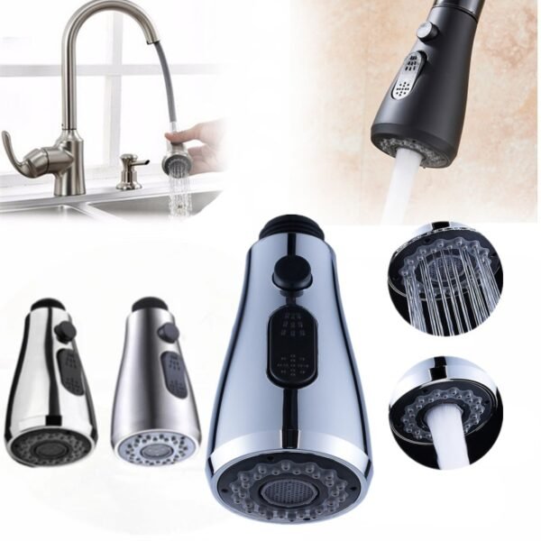 3 Types Kitchen Tap Pull Out Parts Faucet Shower Head Nozzle Spouts Household Accessories Functions Suspended 1