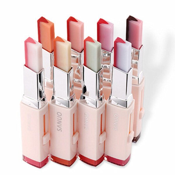 8 Color Gradient Color Korean Bite Lipstick V Cutting Two Tone Tint Silky Moisturzing Nourishing Lipsticks 1