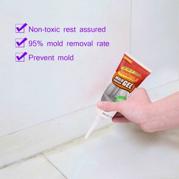 Anti Odor Mildew Household Glass Wall Black Mold Mustiness Remover Gel Practical Convenient Multifunctional Cleaner 4