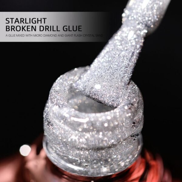 Bole Diamond Nail Polish Set 2021 New Burst Glitter Phototherapy Nail Polish Glue Super Flash Nail 2