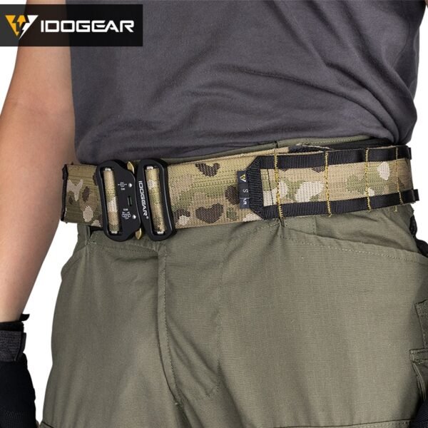 IDOGEAR Tactical 2 inch Combat Belt Quick Release Buckle MOLLE Military Hunting Airsoft Mens Belt Durable 3