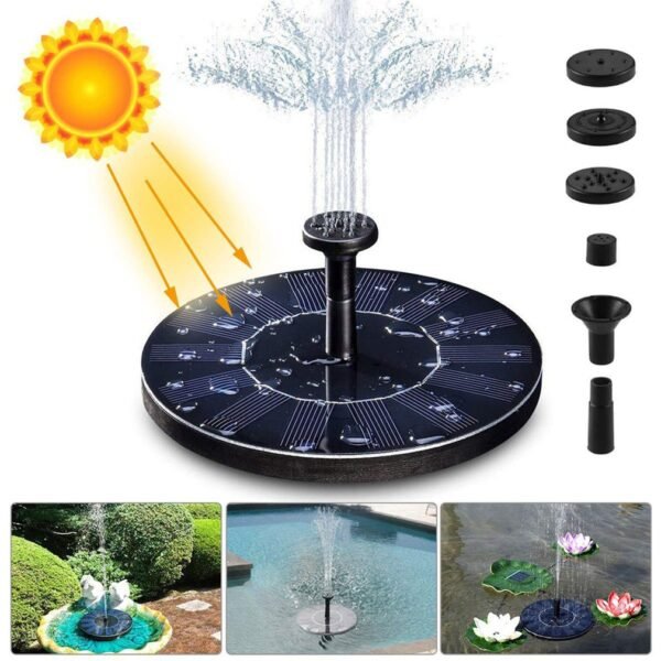 Mini Floating Solar Fountain Garden Water Fountain Pool Pond Decoration Solar Panel Powered Fountain Water Pump