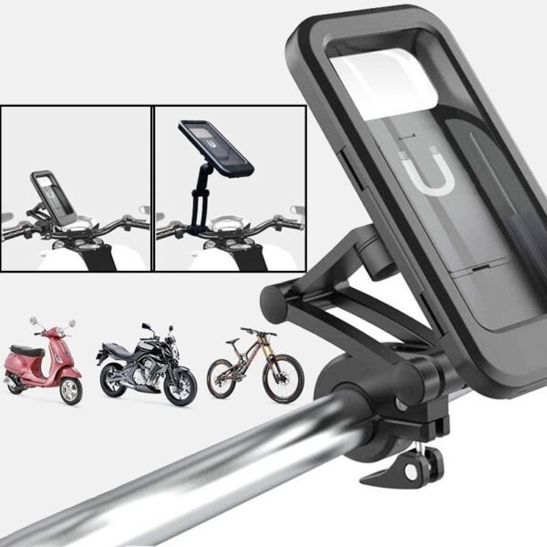 Riding Universal Waterproof Bracket Shockproof Mount Phone Holder Stand Riding Cycling Bicycle MTB Bike Phone DVR 3