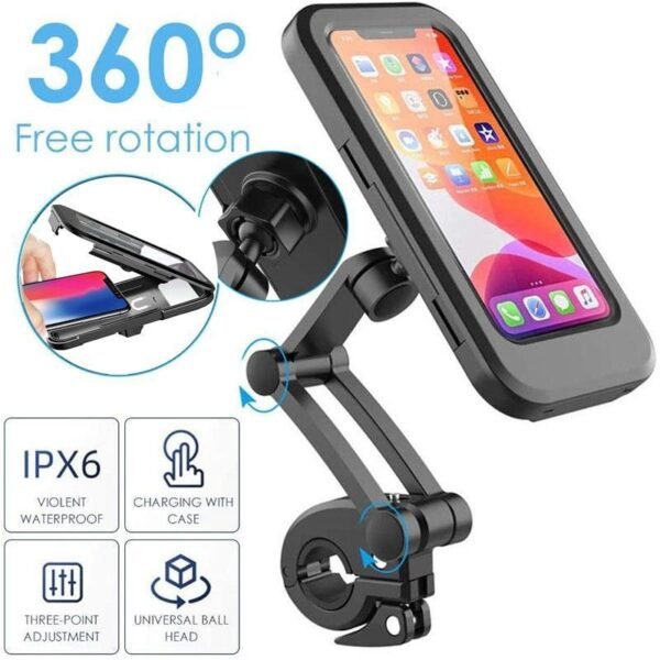 Riding Universal Waterproof Bracket Shockproof Mount Phone Holder Stand Riding Cycling Bicycle MTB Bike Phone DVR
