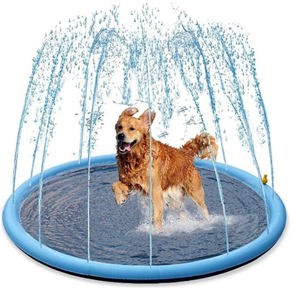 Smmer Dog Toy Splash Sprinkler Pad for Dogs Thicken Pet Pool Interactive Outdoor Play Water Mat