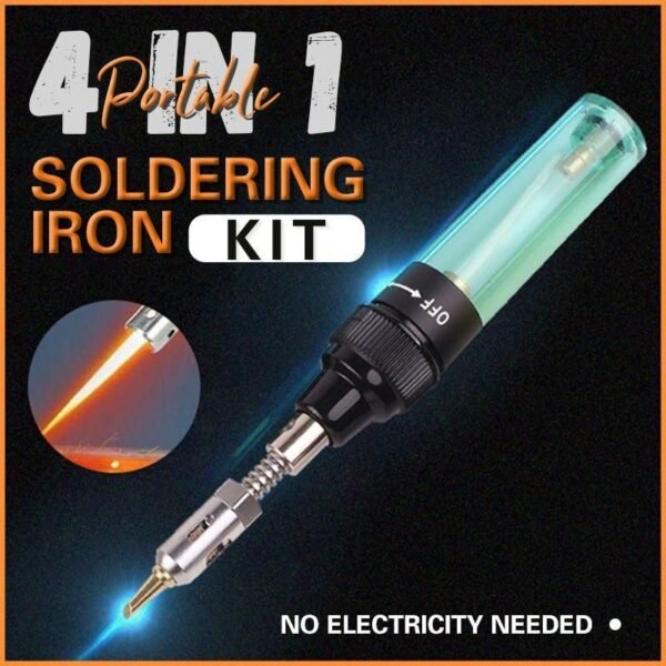 1300 Celsius Butane 4 In 1 Portable Soldering Iron Kit Welding Pen Burner Blow Torch Gas
