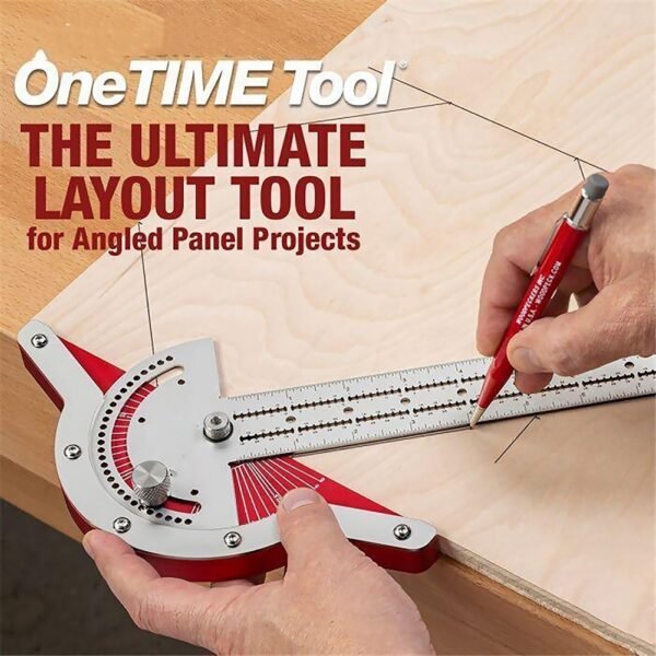 1Pcs T Type Woodworkers Edge Rule Protractor Woodworking Ruler Angle Measure Stainless Steel Carpentry Layout Carpenter