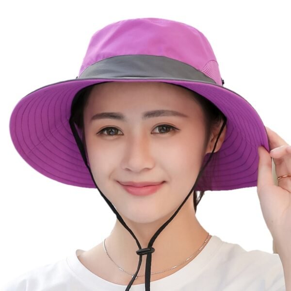 New Parent child Fishing Hat Outdoor UV Protection UPF 50 Sun Hat Bucket Hat Women s 5
