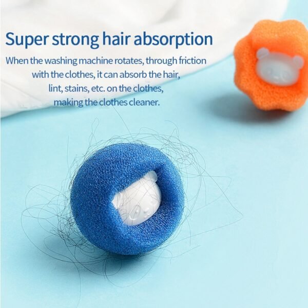 3pcs Magic Laundry Ball Washing Machine Cleaning Balls Hair Removal Catcher Fiber Collector Reusable Filtering Ball 2
