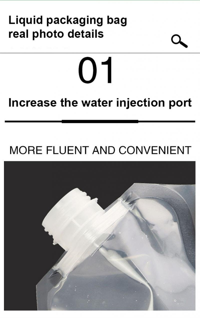 Plastic Water Spout Bag Reusable Liquid Drinking Bottle Portable Large capacity Thickened Chinese Medicine Liquid Packaging 2