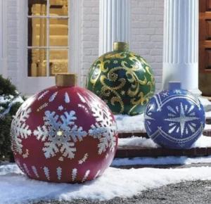 Outdoor Christmas PVC Inflatable Decorated Ball